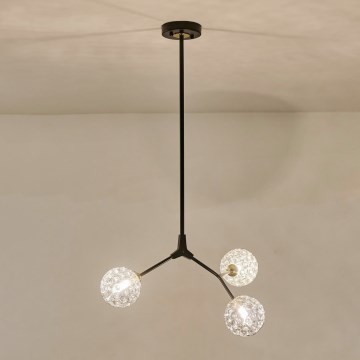 Riippukattokruunu 3xG9/15W/230V harmaa