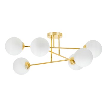 Riippukattokruunu 6xE27/35W/230V halkaisija 80 cm kulta