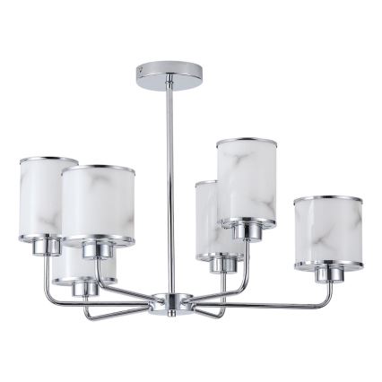 Riippukattokruunu 6xE27/60W/230V