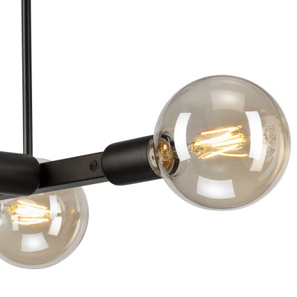 Riippukattokruunu ASTRID 4xE27/60W/230V musta