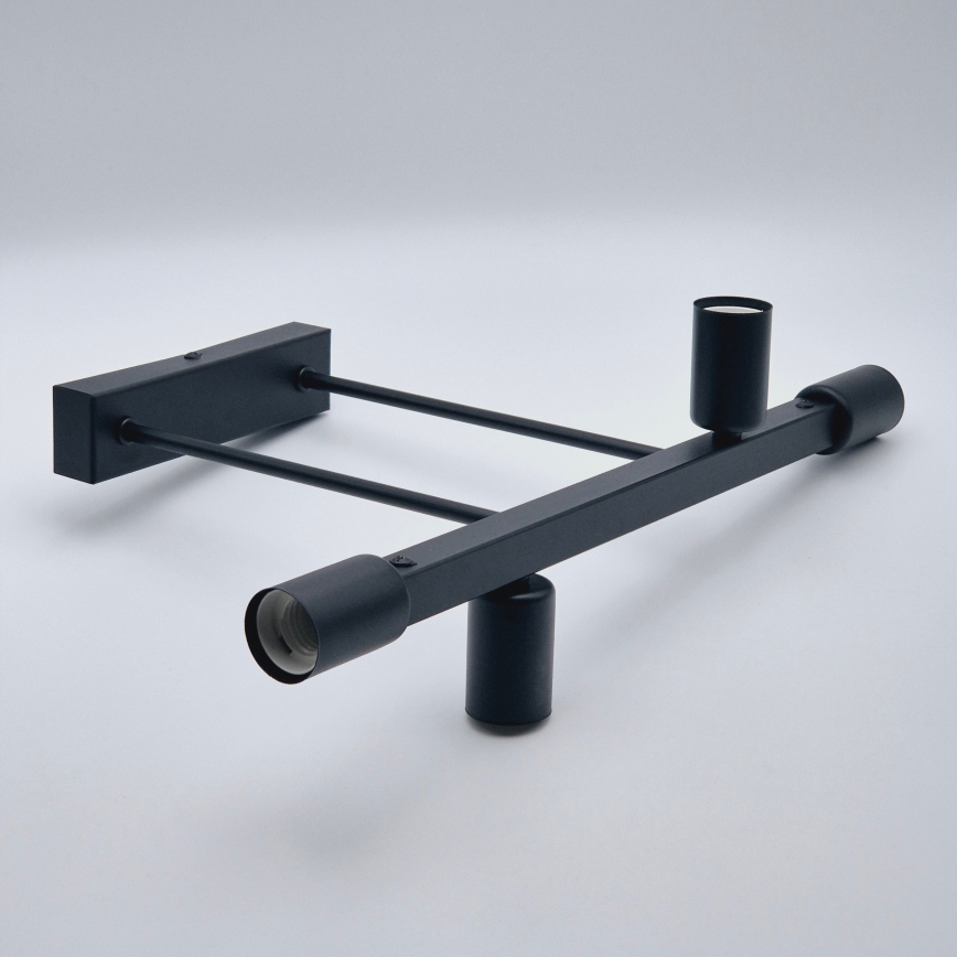 Riippukattokruunu ASTRID 4xE27/60W/230V musta