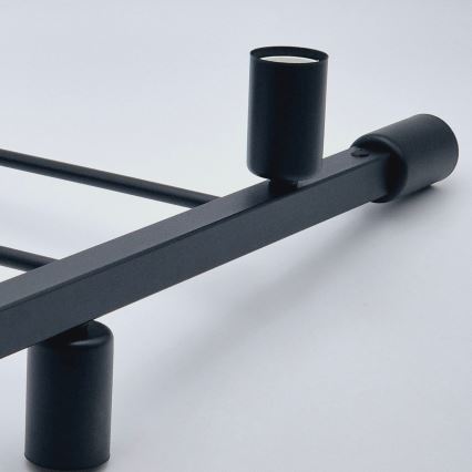 Riippukattokruunu ASTRID 4xE27/60W/230V musta