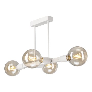 Riippukattokruunu ASTRID 4xE27/60W/230V valkoinen