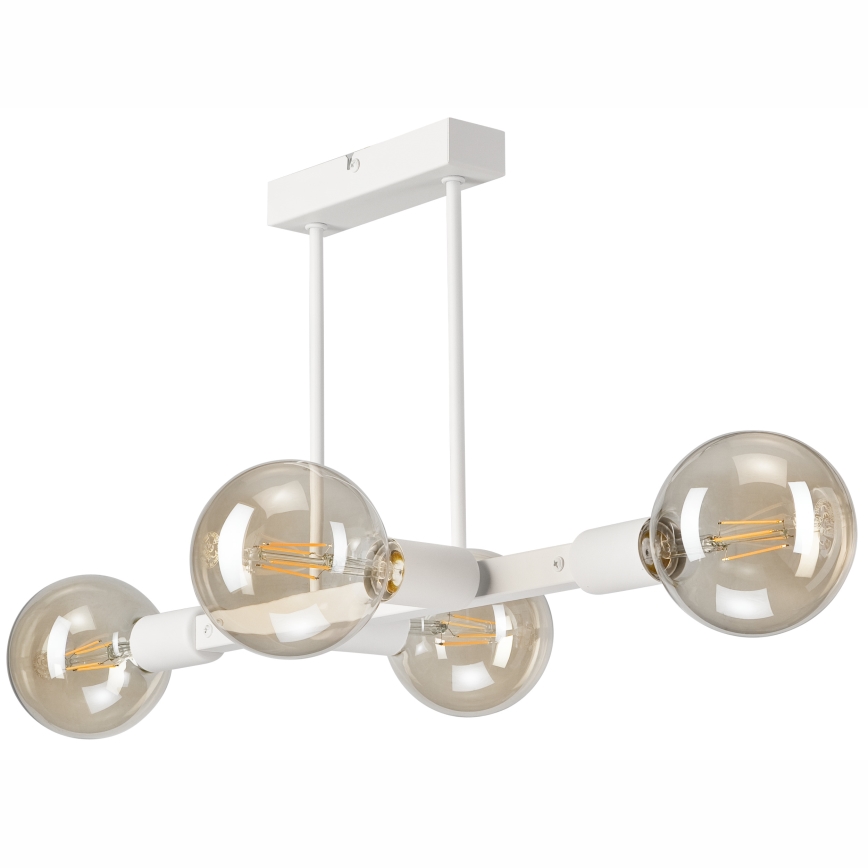 Riippukattokruunu ASTRID 4xE27/60W/230V valkoinen