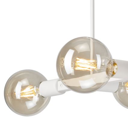 Riippukattokruunu ASTRID 4xE27/60W/230V valkoinen