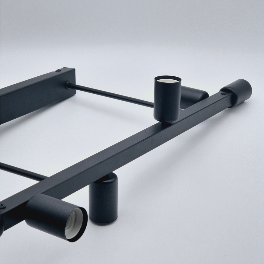 Riippukattokruunu ASTRID 6xE27/60W/230V musta