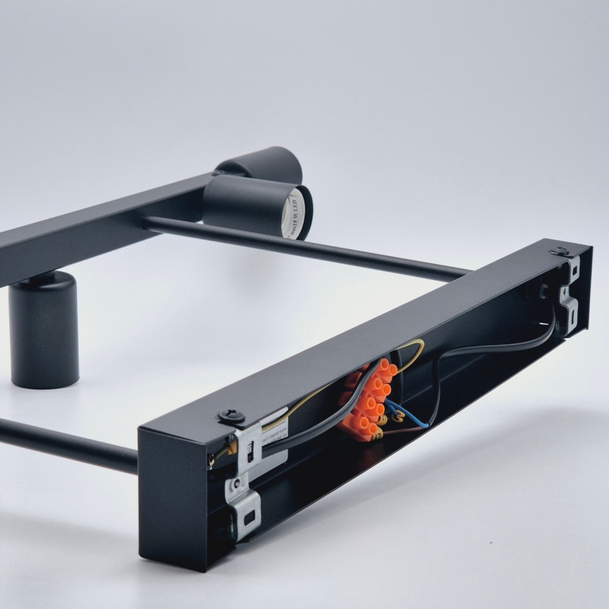 Riippukattokruunu ASTRID 6xE27/60W/230V musta