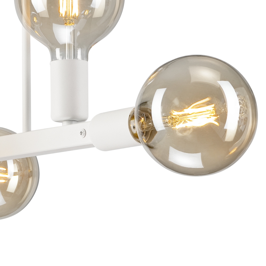 Riippukattokruunu ASTRID 6xE27/60W/230V valkoinen