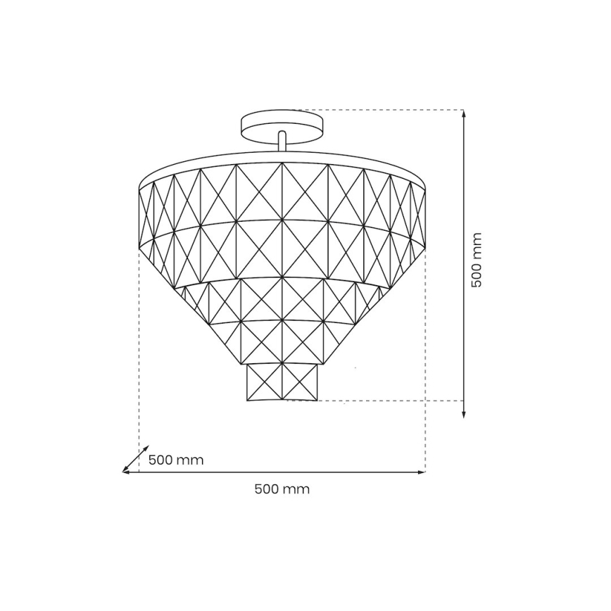 Riippukattokruunu CHELSEA 6xE14/40W/230V halkaisija 50 cm kiiltävä kromi