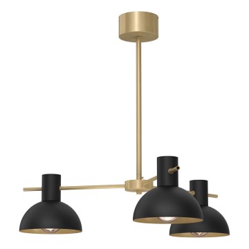 Riippukattokruunu ESTATE MINI 3xE27/15W/230V musta