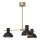 Riippukattokruunu ESTATE MINI 3xE27/15W/230V musta