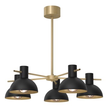 Riippukattokruunu ESTATE MINI 5xE27/15W/230V musta