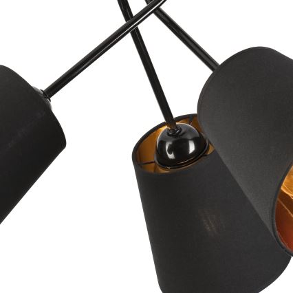 Riippukattokruunu IRMA 3xE27/15W/230V musta