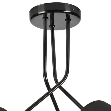 Riippukattokruunu IRMA 3xE27/15W/230V musta