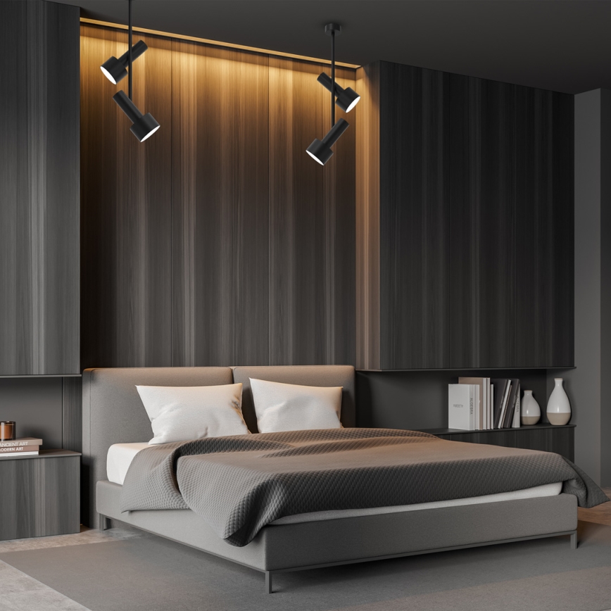 Riippukattokruunu LINTERNA 2xGX53/12W/230V musta