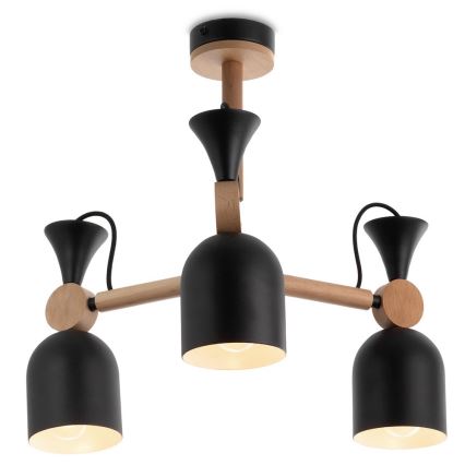 Riippukattokruunu MONTE 3xE27/60W/230V