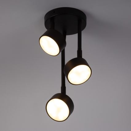 Riippukattokruunu NEMO 3xGX53/12W/230V musta