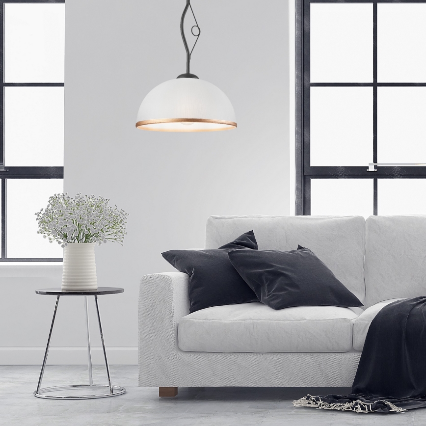 Riippukattokruunu RETRO 1xE27/60W/230V antrasiitti