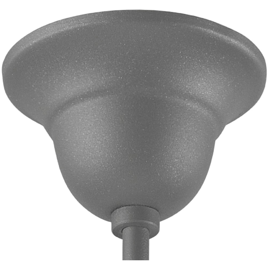 Riippukattokruunu RETRO 1xE27/60W/230V hopea