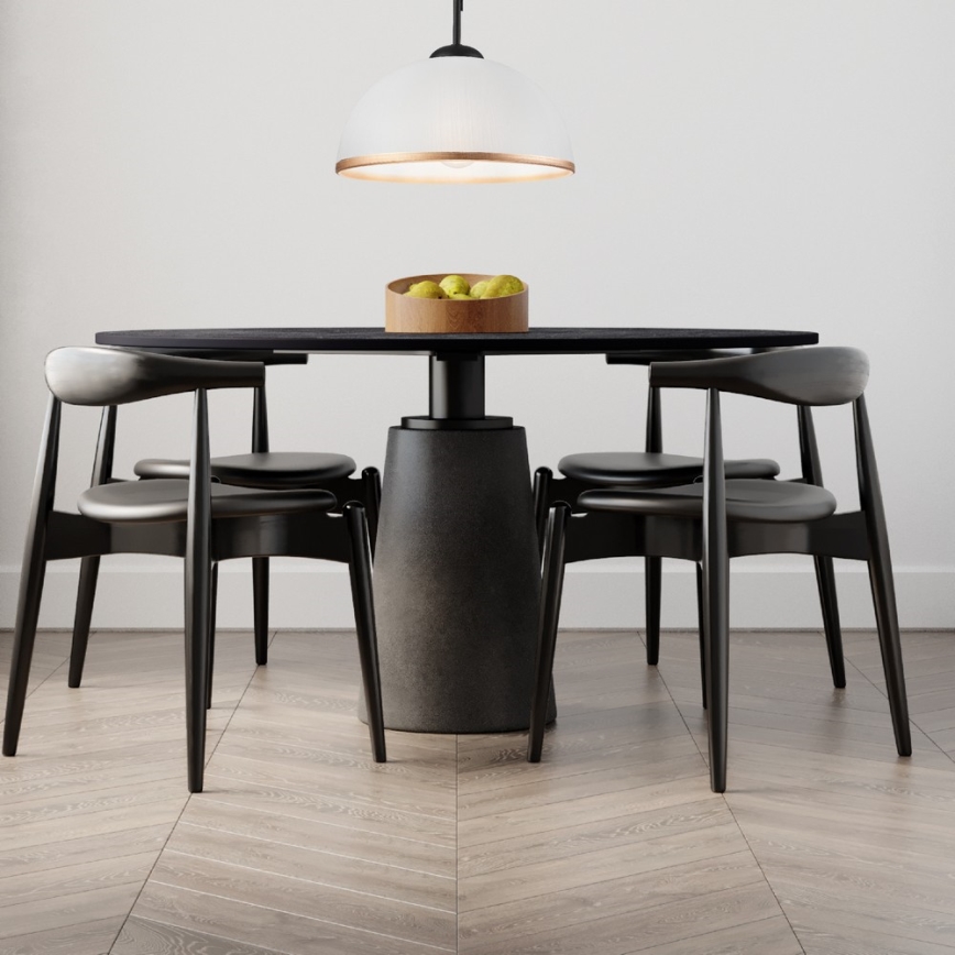 Riippukattokruunu RETRO 1xE27/60W/230V musta matta