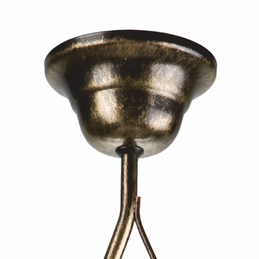 Riippukattokruunu RETRO 1xE27/60W/230V musta patina