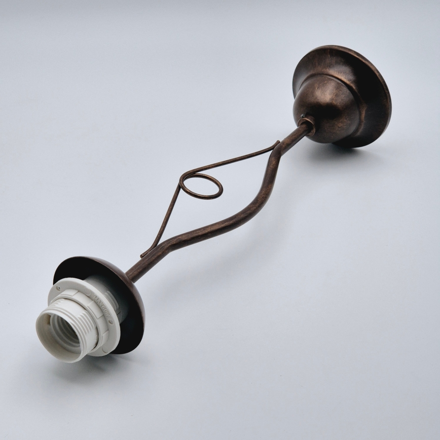 Riippukattokruunu RETRO II 1xE27/60W/230V pronssi patina