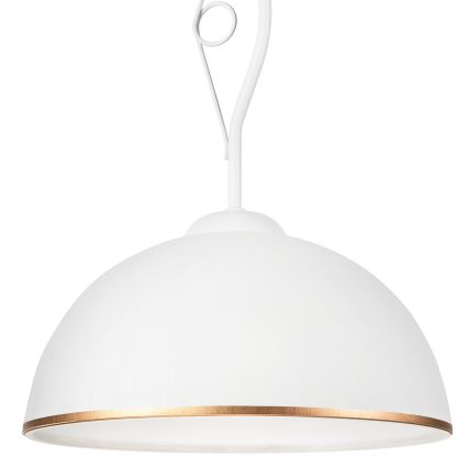 Riippukattokruunu RETRO II 1xE27/60W/230V valkoinen