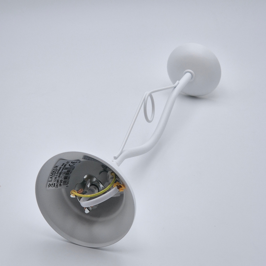 Riippukattokruunu RETRO II 1xE27/60W/230V valkoinen