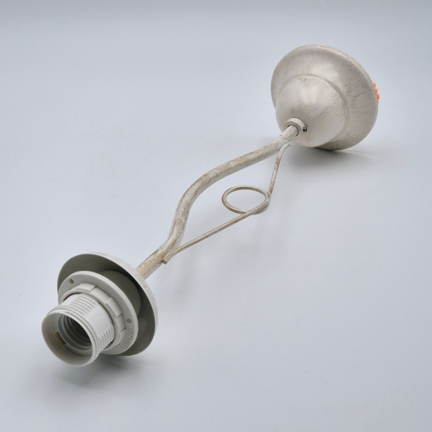 Riippukattokruunu RETRO II 1xE27/60W/230V valkoinen patina