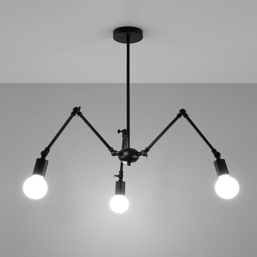 Riippukattokruunu STARK 3xE27/60W/230V