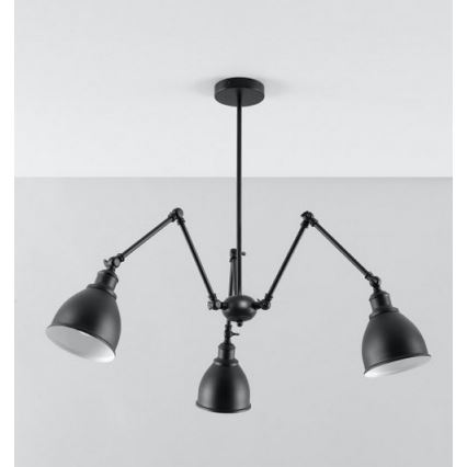 Riippukattokruunu STARK SHADE 3xE27/60W/230V