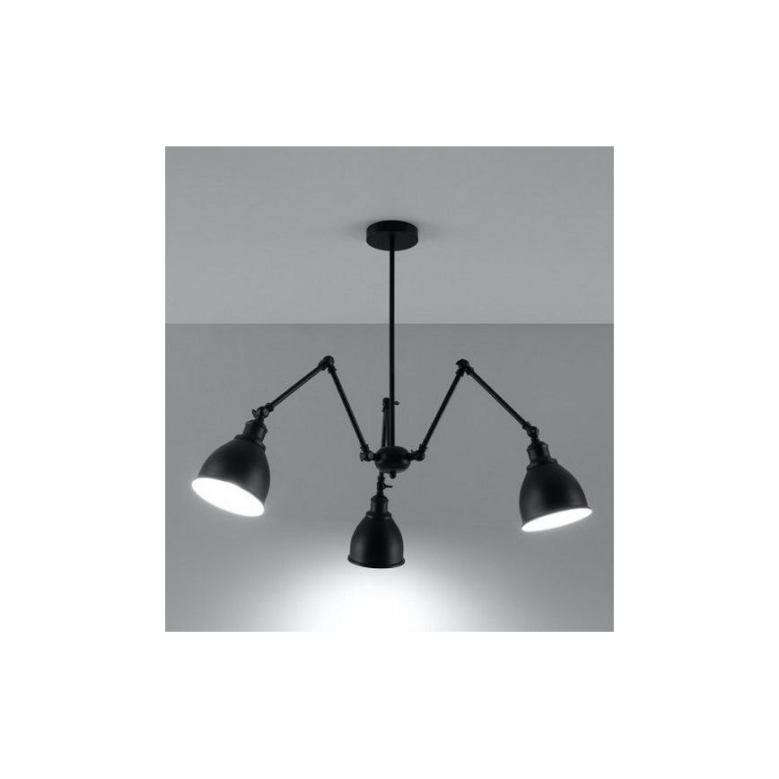 Riippukattokruunu STARK SHADE 3xE27/60W/230V