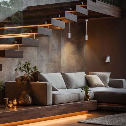 Riippukattokruunu VARIOSA 1xGU10/10W/230V valkoinen