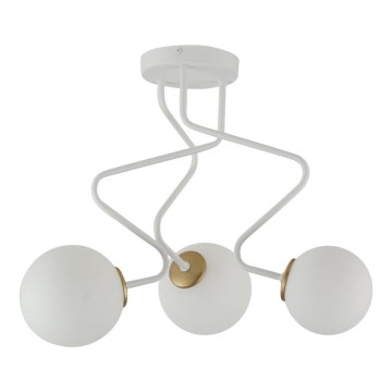 Riippukattokruunu ZIGZAG 3xG9/12W/230V valkoinen