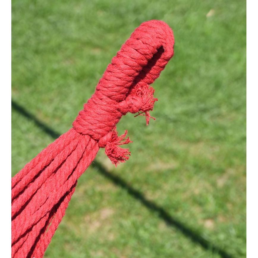 Riippumatto 200x100 cm punainen/keltainen