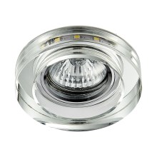 Riippuva LED-kattovalaisin ELEGANT DOUBLE LIGHT GU10/50W+LED/3W pyöreä