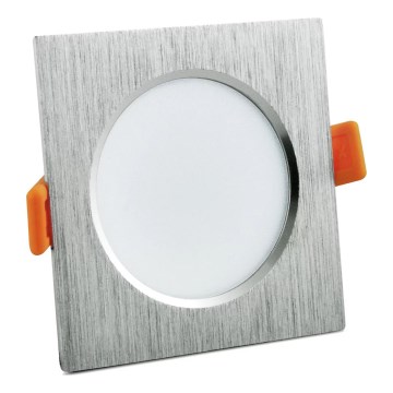 Riippuva LED-kattovalaisin VENUS LED/7W/230V hopea kulmikas