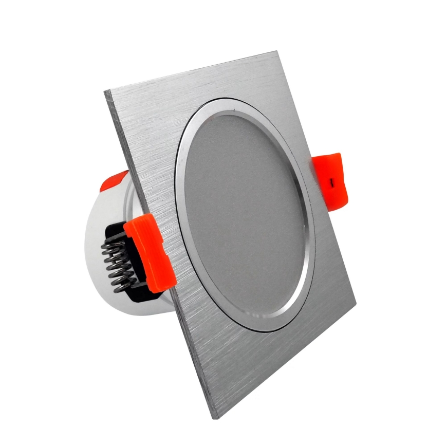 Riippuva LED-kattovalaisin VENUS LED/7W/230V hopea kulmikas