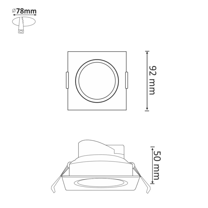 Riippuva LED-kattovalaisin VENUS LED/7W/230V hopea kulmikas