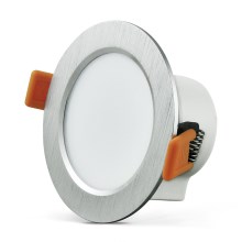 Riippuva LED-kattovalaisin VENUS LED/7W/230V hopea pyöreä