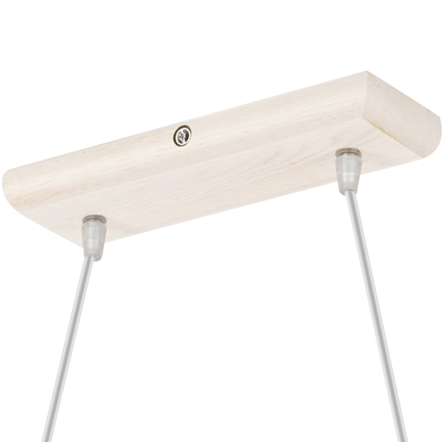 Riippuvalaisin AIDA johdolla 2xE27/60W/230V halkaisija 35 cm tammi/valkoinen