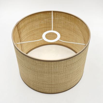 Riippuvalaisin AIDA langalla 1xE27/15W/230V halkaisija 25 cm tammi/raffia