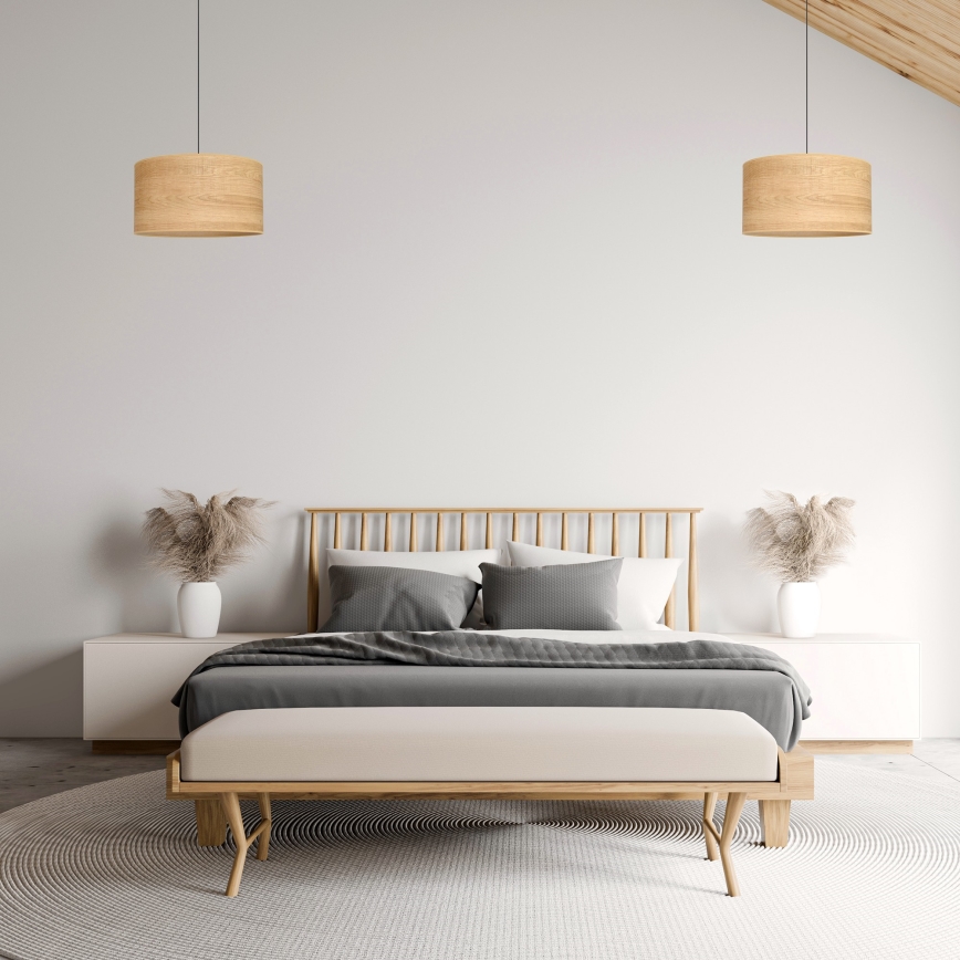 Riippuvalaisin ALBA 1xE27/15W/230V halk. 45 cm ruskea/musta