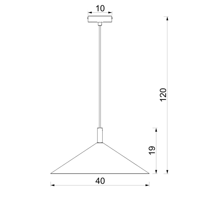 Riippuvalaisin ANEGA johdolla 1xGX53/15W/230V, halkaisija 40 cm, kermanvärinen