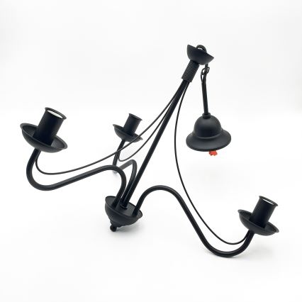 Riippuvalaisin ANTON ketjulla 3xE14/15W/230V, musta