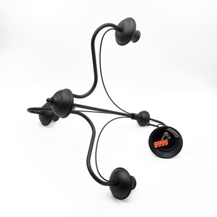 Riippuvalaisin ANTON ketjulla 3xE14/15W/230V, musta