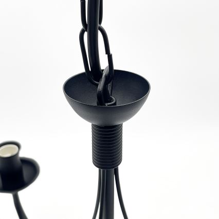 Riippuvalaisin ANTON ketjulla 3xE14/15W/230V, musta