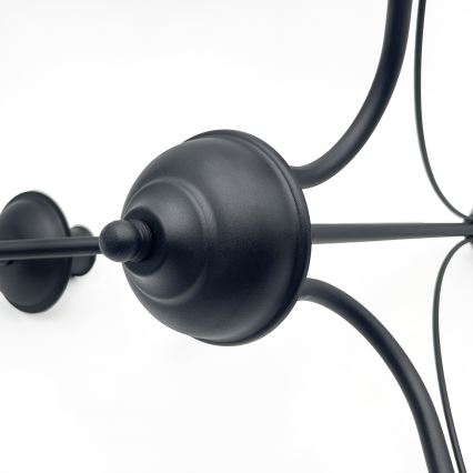 Riippuvalaisin ANTON ketjulla 3xE14/15W/230V, musta