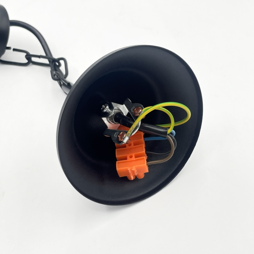 Riippuvalaisin ANTON ketjulla 3xE14/15W/230V, musta