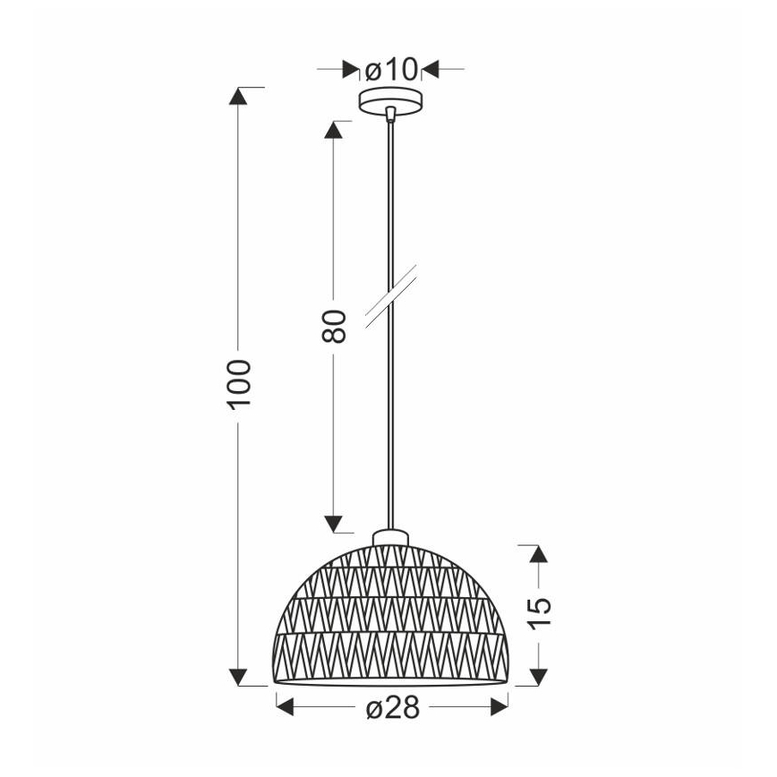 Riippuvalaisin BALLI johdolla 1xE27/40W/230V beige